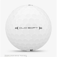 М'ячі для гольфу Wilson Duo Soft 2025 12 шт, білі