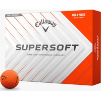 Мячи для гольфа Callaway Supersoft 12 шт, оранжевые