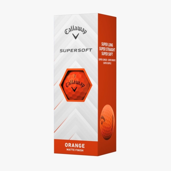 М'ячі для гольфу Callaway Supersoft 12 шт, помаранчеві
