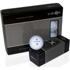 М'ячі для гольфу Vision PRO-TOUR X * WJB 12 шт, біло-червоний