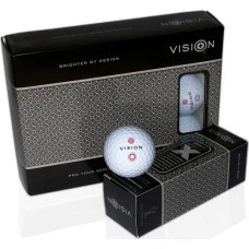 Мячи для гольфа Vision PRO-TOUR X*WJB 12 шт, бело-красный