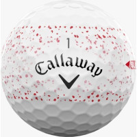 М'ячі для гольфу Callaway Supersoft Splatter 360, 2025 12, біло-червоні