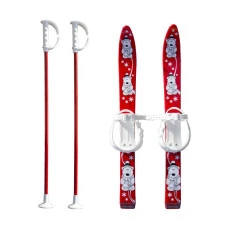 Дитячі лижі з палицями 70 см MARMAT Red