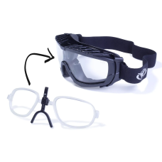 Окуляри захисні з ущільнювачем Global Vision Ballistech-1+RX Anti-Fog, прозорі
