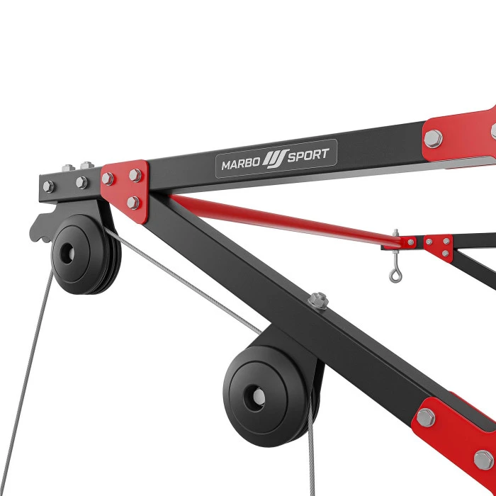 Многофункциональная штанга для подтягиваний Marbo Sport с опорой для боксерской груши (3в1) MH-D204 - Marbo Sport