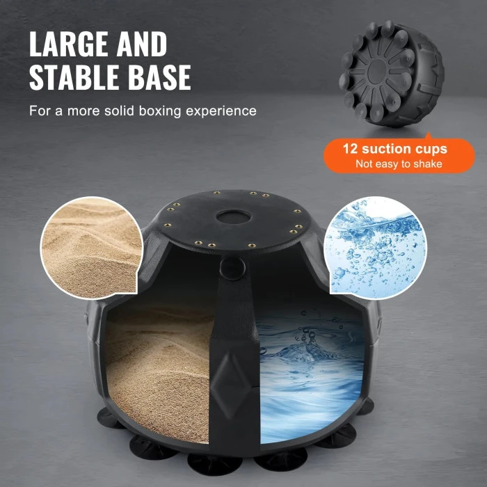 Боксерская груша с подставкой VEVOR, черная