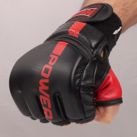 Рукавички для MMA PowerPlay 3093 розмір M, чорні