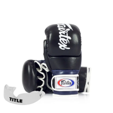 Перчатки греплинговые для ММА Fairtex FGV18 размер XL, черно-синие