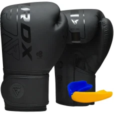 Рукавички боксерські з капою RDX F6 Kara Matte розмір 12 унцій, чорні
