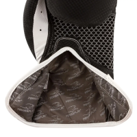 Перчатки боксерские с капой PowerPlay 3011 Evolutions 16 унций, черно-белые