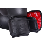Перчатки боксерские кожаные PowerPlay 3014 Indiana 16 унций, черные