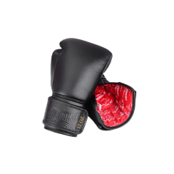 Перчатки боксерские кожаные PowerPlay 3014 Indiana 16 унций, черные