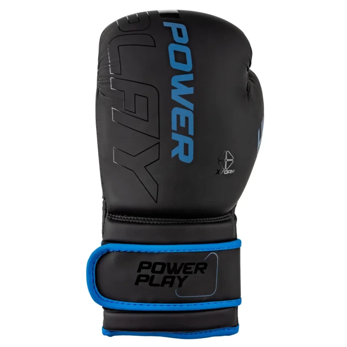 Рукавички боксерські PowerPlay 3024 Ultra Mat розмір 12 унцій, чорно-сині