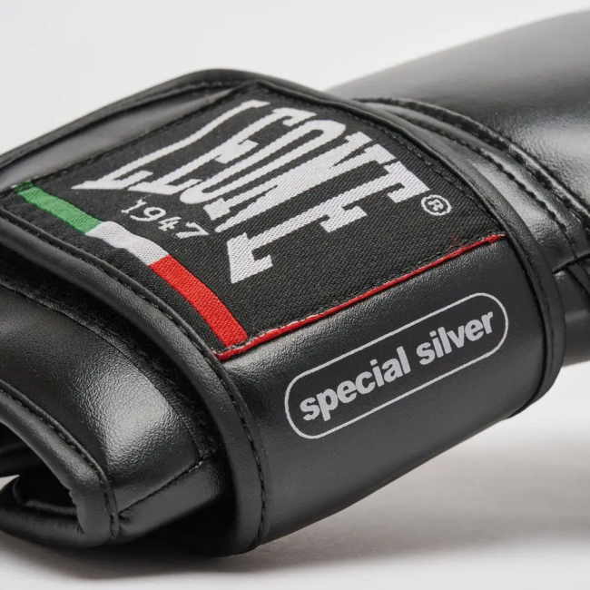 Рукавички боксерські з капою Leone GN383 THUNDER розмір 16 унцій, чорні