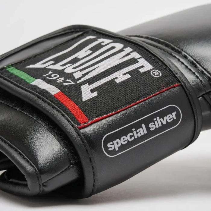 Перчатки боксерские с капой Leone GN383 THUNDER размер 16 унций, черные