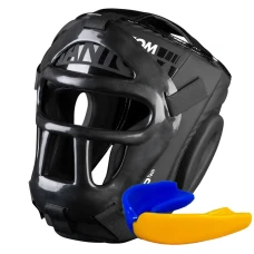 Шолом боксерський з капою Phantom APEX Cage Black