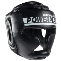 Шолом боксерський закритий PowerPlay 3048 розмір M, чорно-білий
