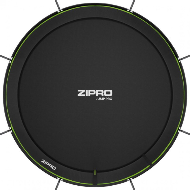 Батут Zipro Jump Pro Premium с внутренней сеткой 14 футов 435 см черно-зеленый