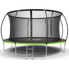 Батут Zipro Jump Pro Premium с внутренней сеткой 14 футов 435 см черно-зеленый