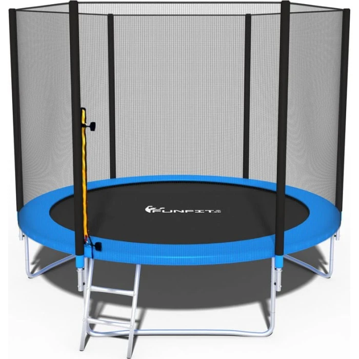Батут Funfit 841 с наружной сеткой 8,5 футов 252 см синий