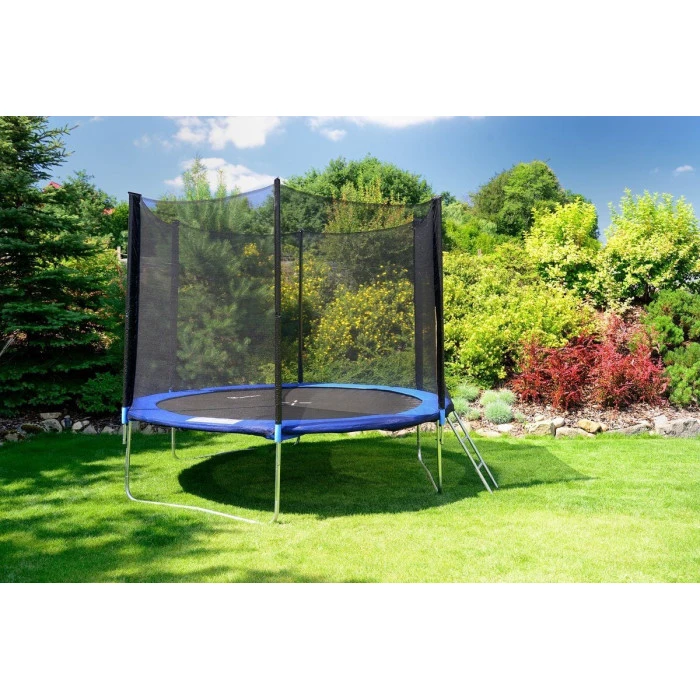 Батут Funfit 841 с наружной сеткой 8,5 футов 252 см синий