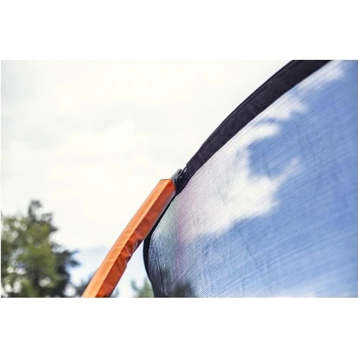 Батут Lean Sport 10655 с внутренней сеткой 8 футов 244 см черно-оранжевый