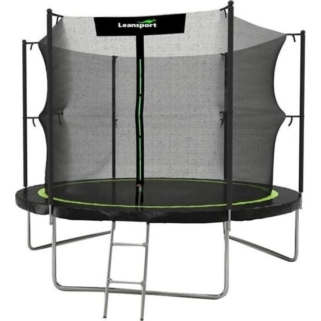 Батут Lean Sport Pro с внутренней сеткой 14 футов 426 см черный