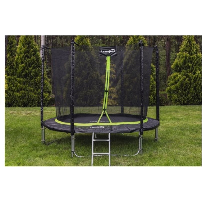 Батут Lean Sport Pro с внутренней сеткой 14 футов 426 см черный