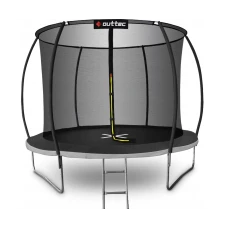 Батут OUTTEC Pumpkin с внутренней сеткой 12 футов 374 см черно-серый