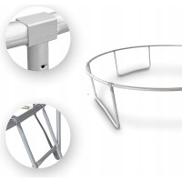 Батут OUTTEC Pumpkin с внутренней сеткой 12 футов 374 см черно-серый