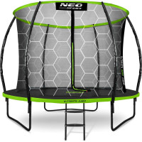 Батут Neo-Sport NS-08C221 с внутренней сеткой 8 футов 252 см черно-зеленый