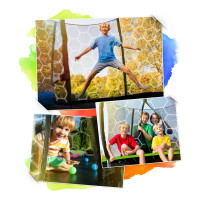 Батут Neo-Sport NS-08C221 з внутрішньою сіткою 8 футів 252 см чорно-зелений