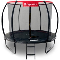 Батут inSPORTline Flea PRO с внутренней сеткой 366 см черный