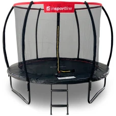 Батут inSPORTline Flea PRO з внутрішньою сіткою 366 см чорний