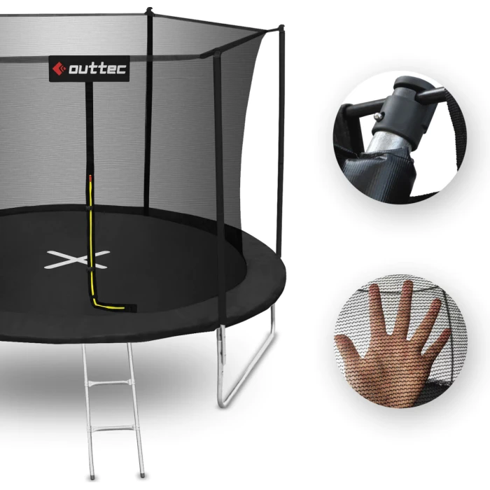 Батут OUTTEC Inside Net с внутренней сеткой 8 футов 252 см черный
