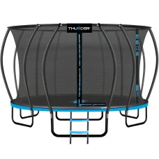 Батут THUNDER INSIDE ULTRA з внутрішньою сіткою 16 футів 490 см чорно-блакитний