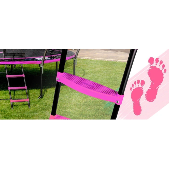 Батут THUNDER INSIDE ULTRA с внутренней сеткой 6 футов 185 см черно-розовый