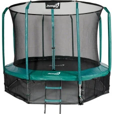 Батут Jumpi Maxy Comfort с внутренней сеткой 312 см зеленый