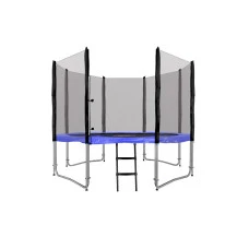 Батут SkyRamiz з зовнішньою сіткою 10 футів 305 см чорно-синій