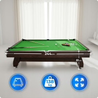 Бильярдный стол THUNDER BOLD-BROWN 8FT, 244 х 132 х 81 см