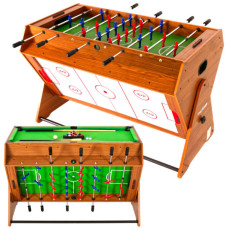Поворотный игровой стол 3в1 Thunder Smart, 126 х 82,5 х 84 см – дерево