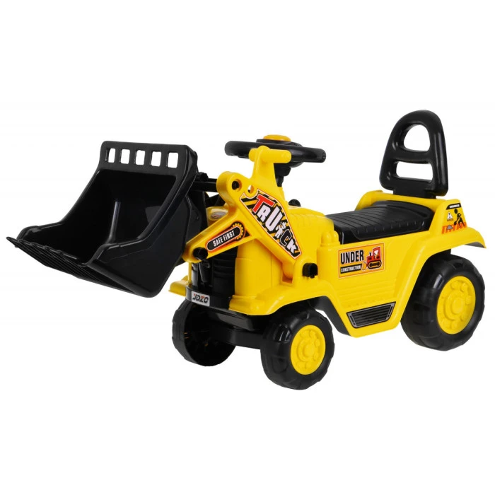 Детская каталка бульдозер + Подвижная ложка + Рожок + Отделение для хранения Горшок + Шлем