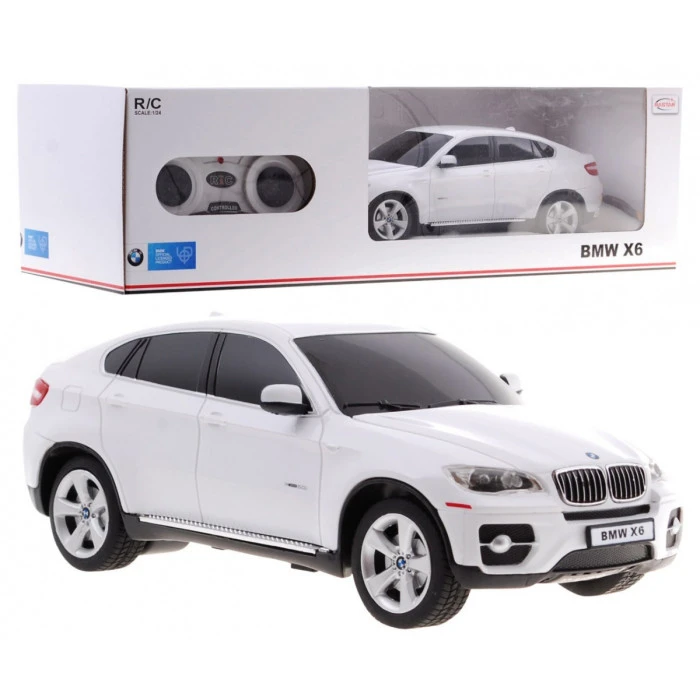 BMW X6 белый RASTAR модель 1:24 Внедорожник на дистанционном управлении + пульт