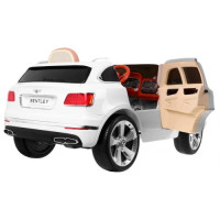 Дитяча акумуляторна машинка Bentley Bentayga Біла