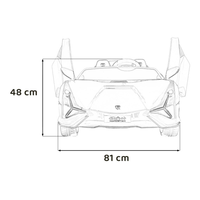 Детская аккумуляторная машинка Lamborghini SIAN Red