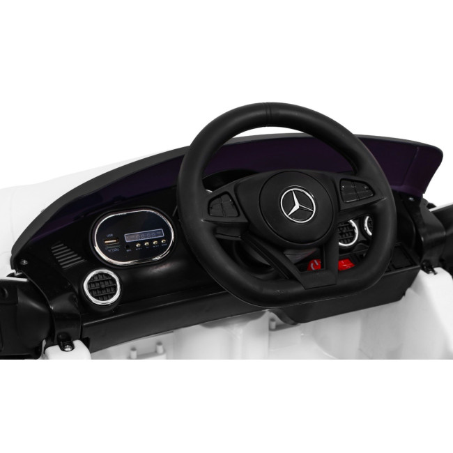 Дитяча акумуляторна машинка Mercedes Benz GT Біла