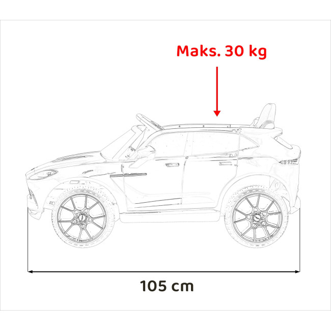 Детская аккумуляторная машинка Aston Martin DBX Белая