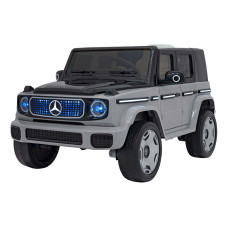 Детская аккумуляторная машинка Mercedes Benz EQG Серая