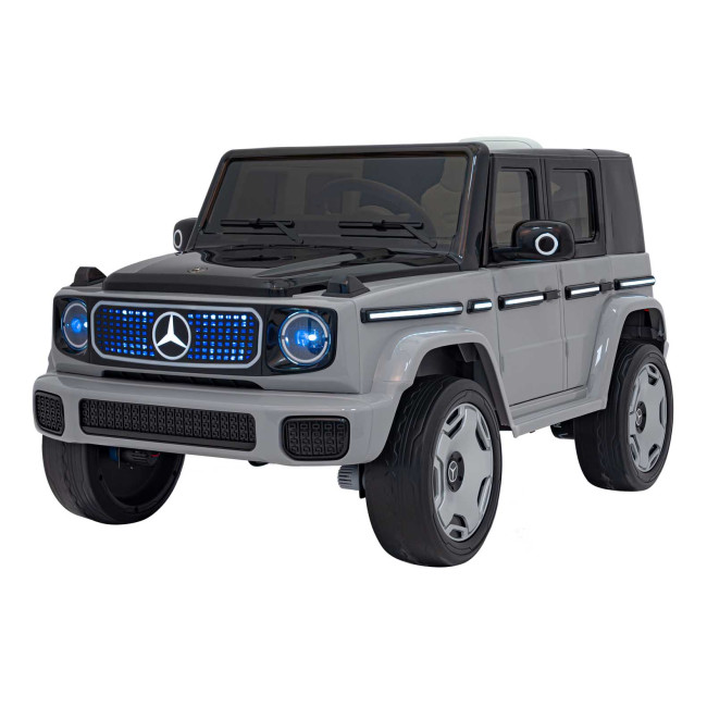 Детская аккумуляторная машинка Mercedes Benz EQG Серая