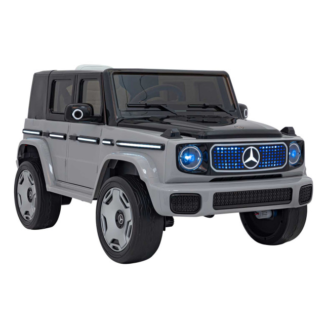 Детская аккумуляторная машинка Mercedes Benz EQG Серая